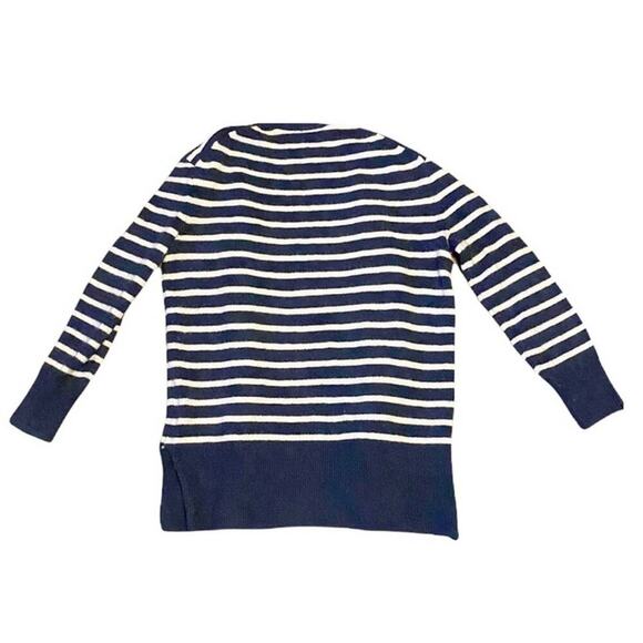 Madewell Walker Blue Striped Wool Blend Cardigan XS - Picture 7 of 10